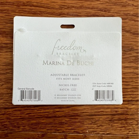 Marina De Buchi J Initial Bracelet - Picture 2 of 2